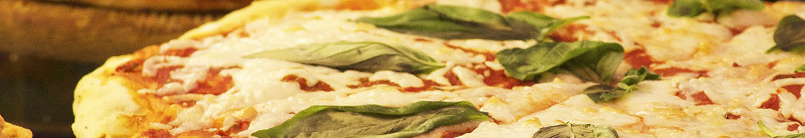 Eating Italian Pizza at Buon Appetito Ristorante & Pizzeria restaurant in North Stonington, CT.